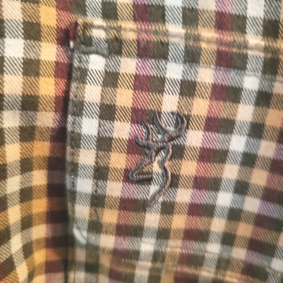 Browning Men's Multicolored Plaid Long Sleeve Button Down Shirt Size 2XL - Picture 9 of 12